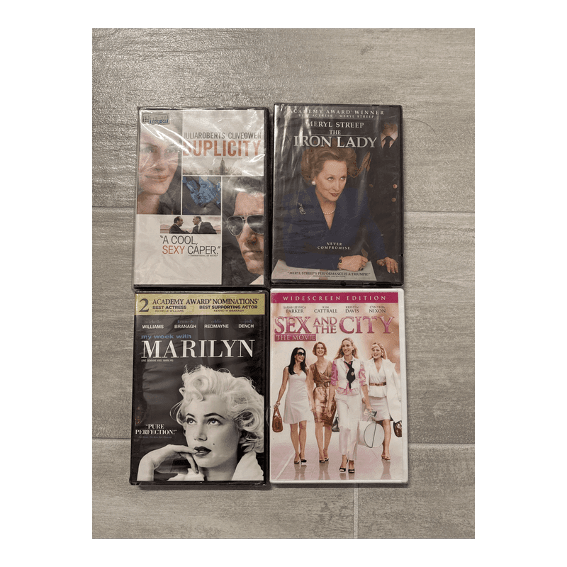Lot Of 4 Duplicity Marilyn Sex In The City Iron Lady DVD - Brand New Sealed