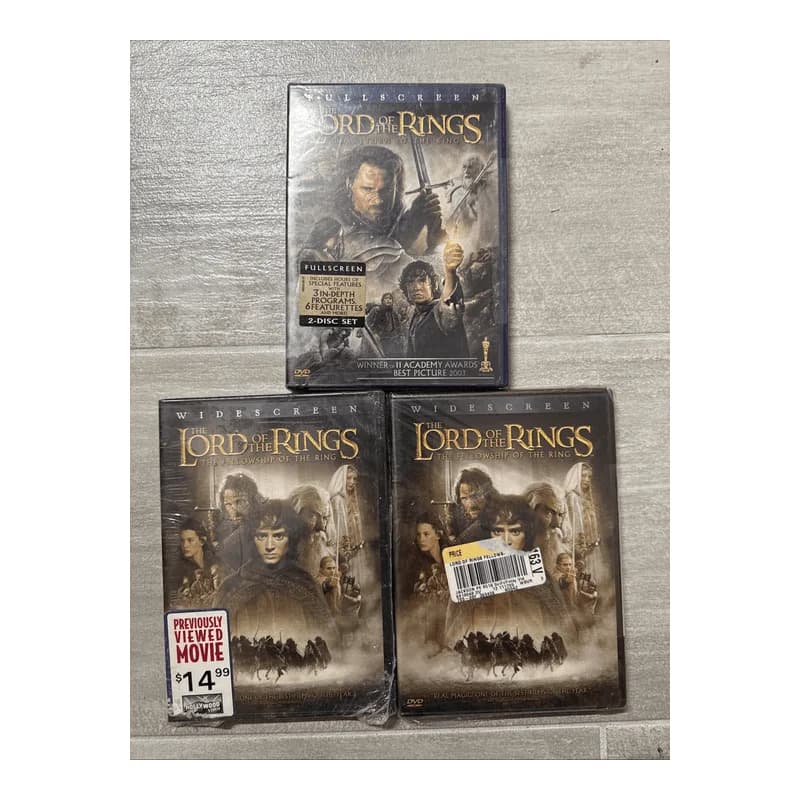The Lord of the Rings: Lot Of 3 Collectors Set DVD Fellowship & Return - NEW!!