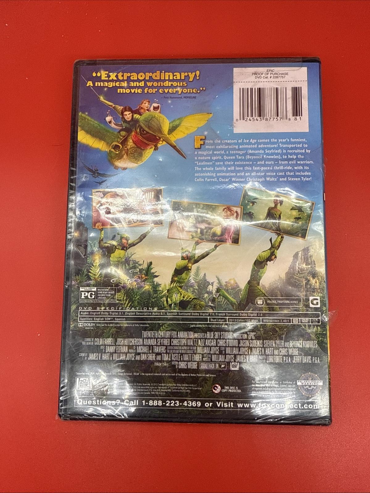 Blue Sky Studios EPIC / Ships free same day / Brand New Sealed Movie Widescreen - Image 3
