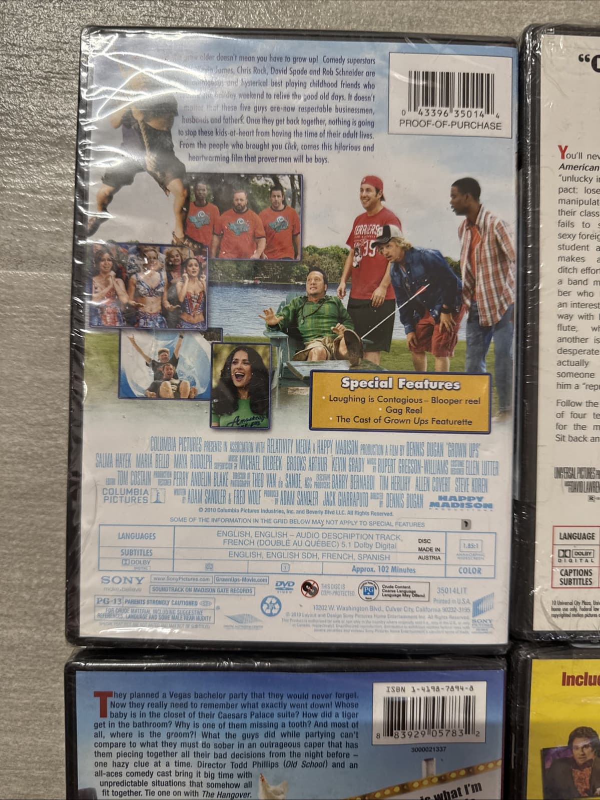 Lot Of 4 Comedy Grown Ups American Pie Hangover Knocked Up DVD  Brand New Sealed - Image 7