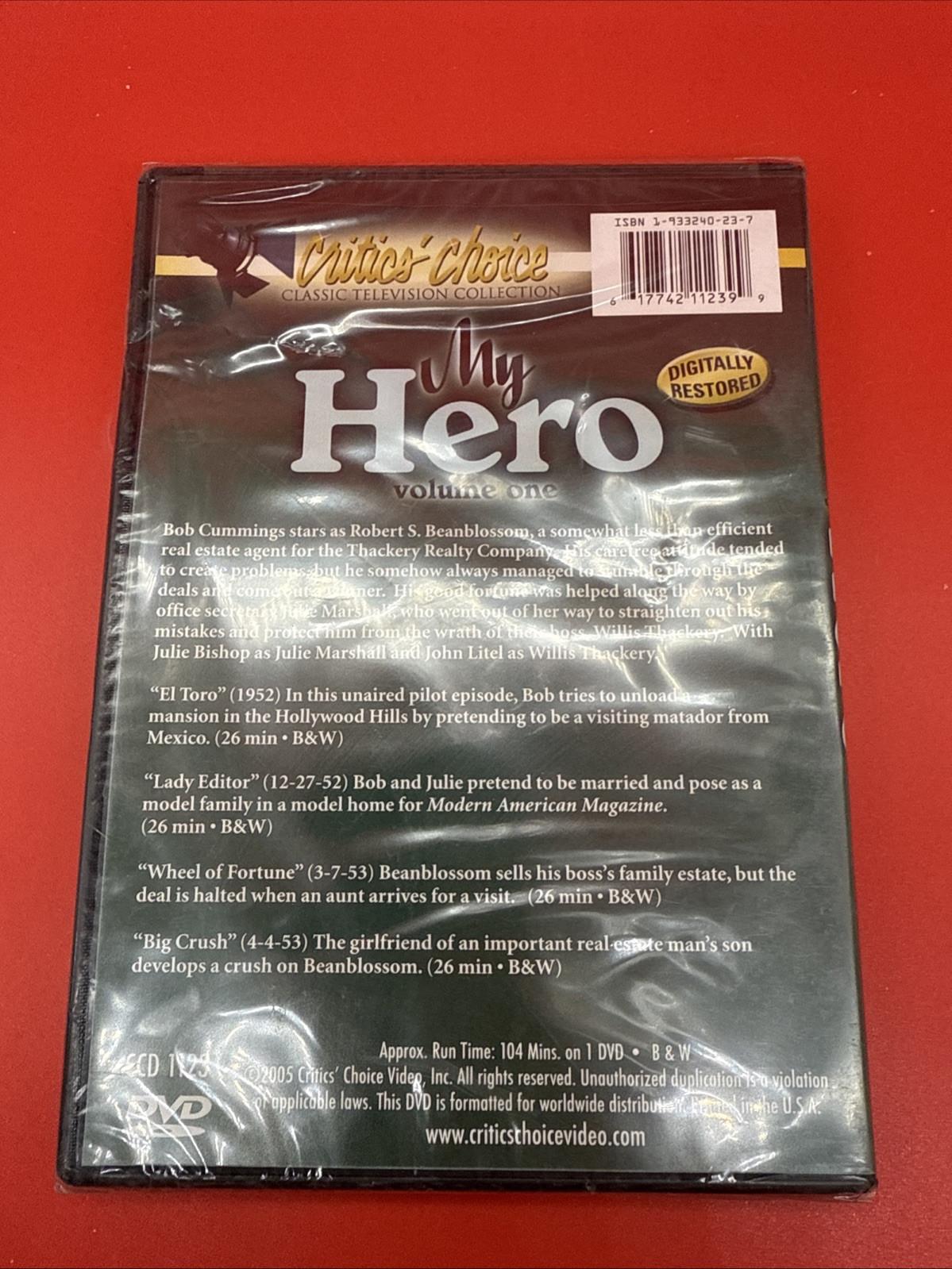 Critics Choice MY HERO VOL. 1 Brand New Sealed DVD Comedy Robert Cummings NR - Image 3