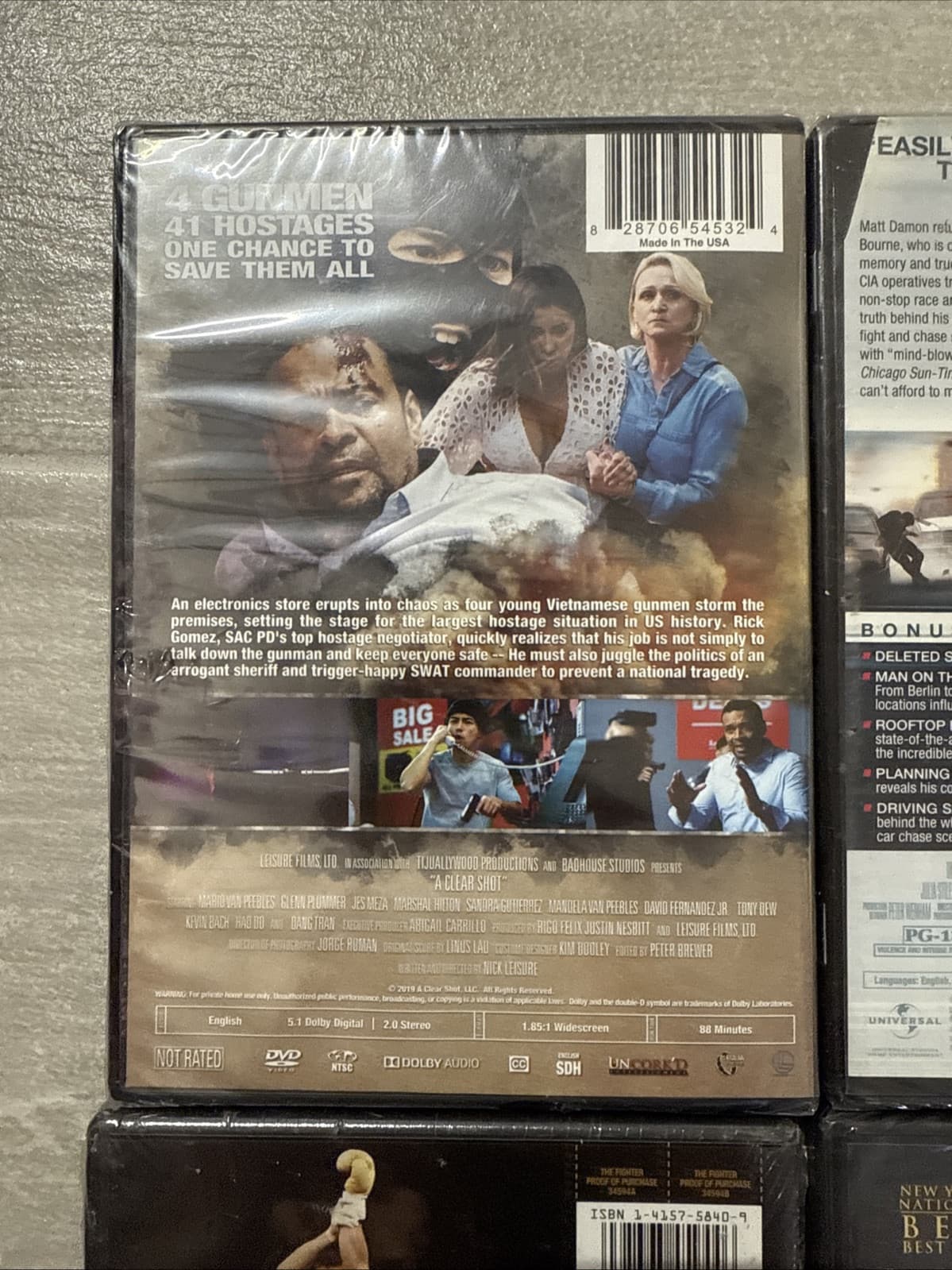 Lot Of 4 DVD A Clear Shot Bourne Ultimatum Fighter Zero Dark Thirty NEW Sealed - Image 7