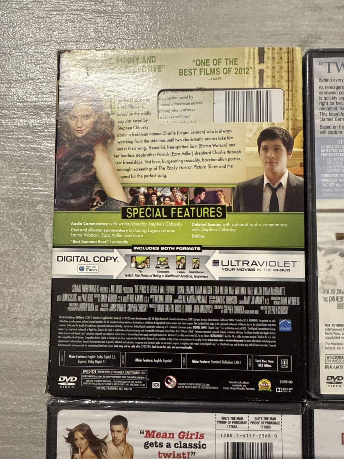 Lot Of 4 Rom Com The Notebook Perks Of Wallflower She’s The Man Wedding Date NEW - Image 7