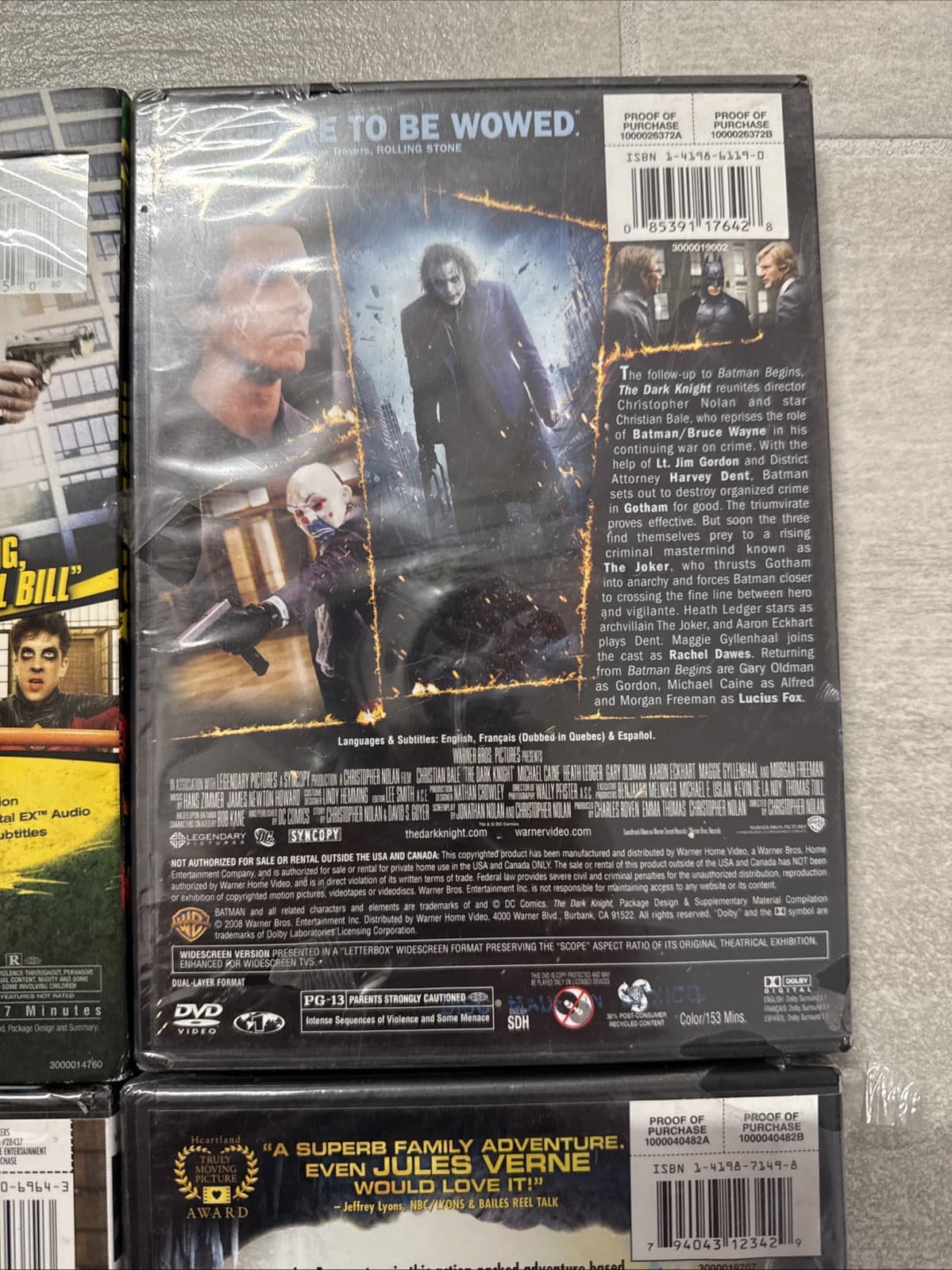 Lot Of 4 Kick-Ass Dark Knight Journey To Center Of Earth Producers Brand New! - Image 8