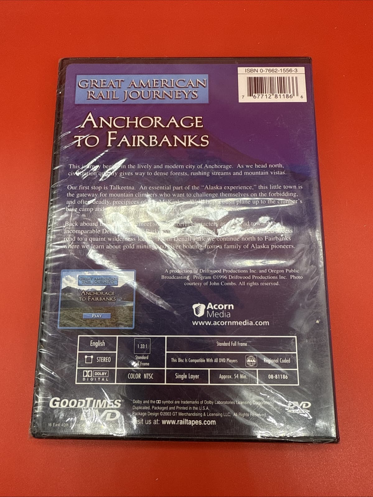 Anchorage To Fairbanks 2003 Great American Rail Journeys DVD NEW sealed - Image 3