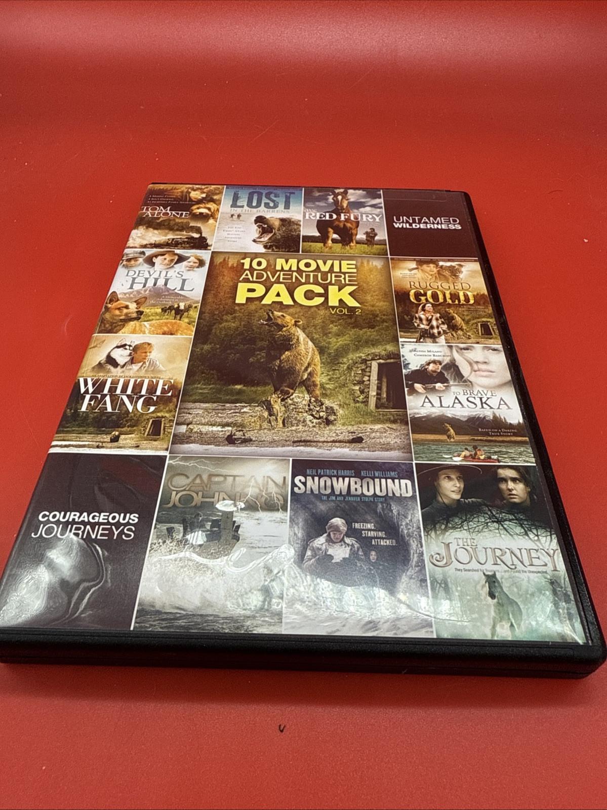 10 Movie Adventure Pack, Vol. 2 (DVD, 2011, 2-Disc Set) - Brand New Sealed NR - Image 2