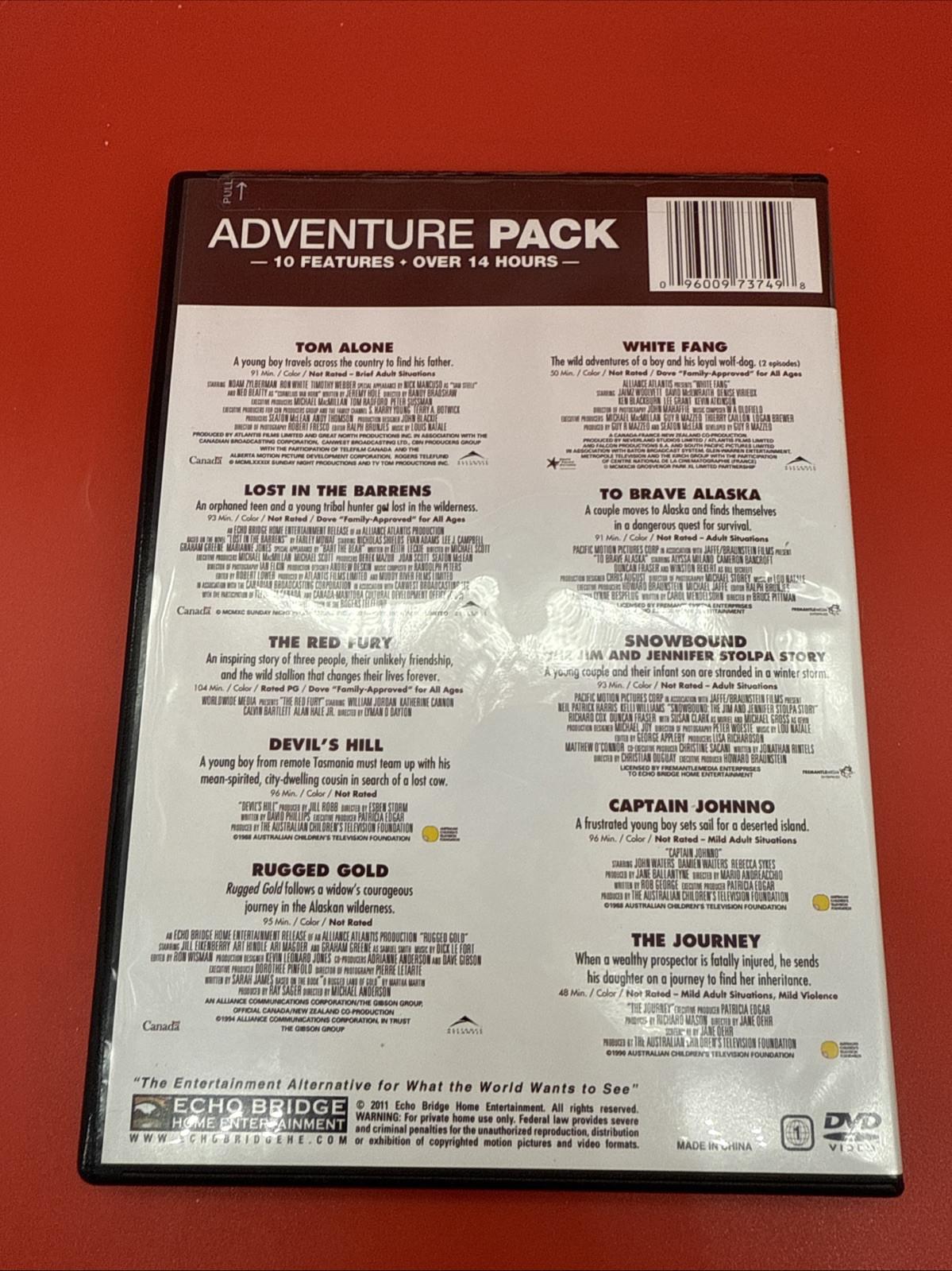 10 Movie Adventure Pack, Vol. 2 (DVD, 2011, 2-Disc Set) - Brand New Sealed NR - Image 3