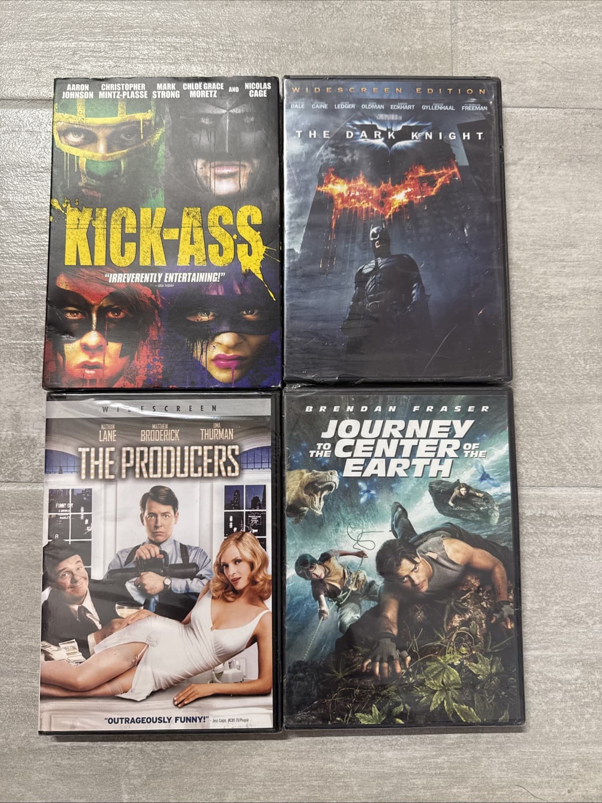Lot Of 4 Kick-Ass Dark Knight Journey To Center Of Earth Producers Brand New!