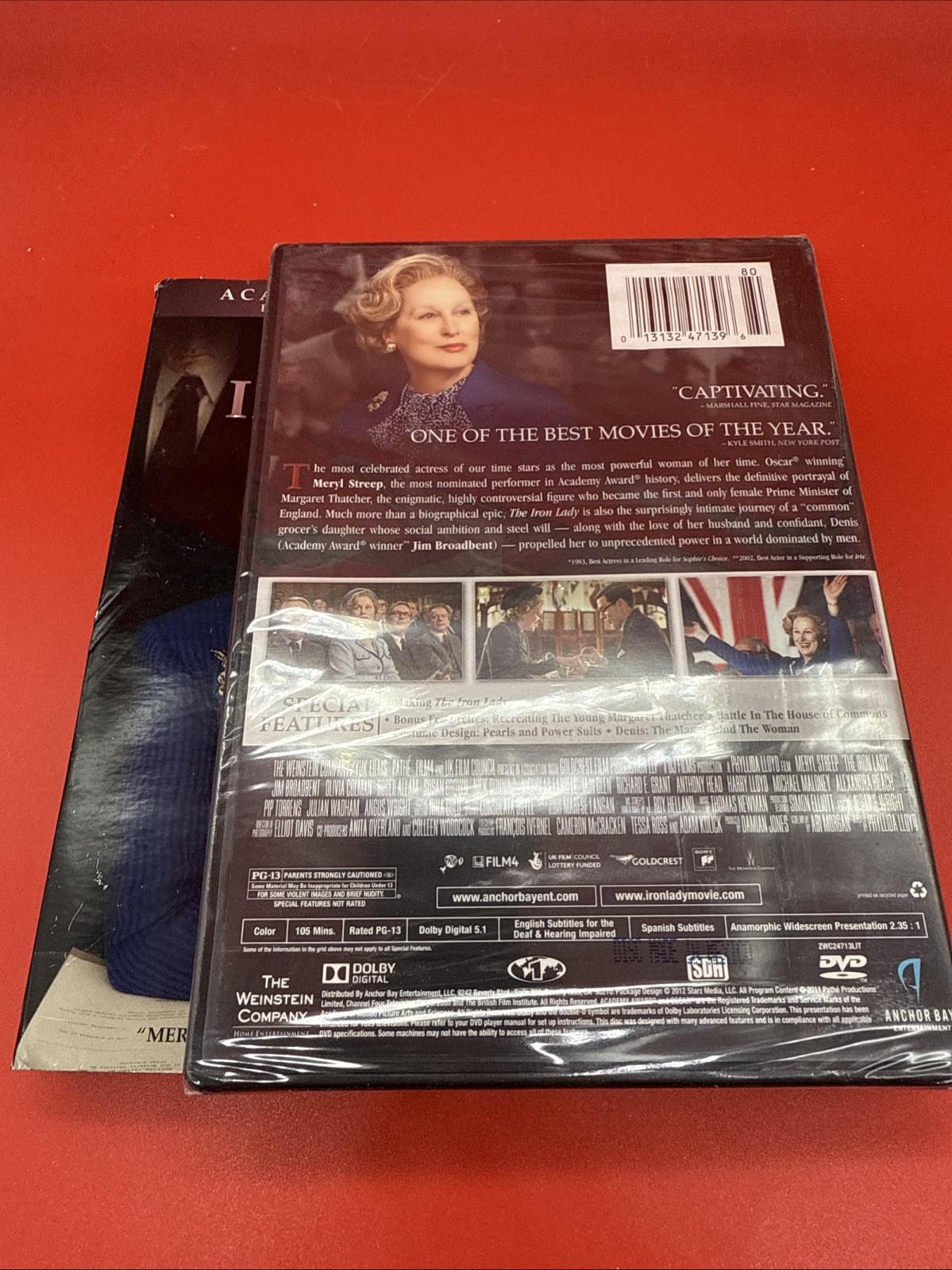 The Iron Lady (DVD, 2011) New Sealed Movie Drama Phyllida Lloyd Tall/DVD Case - Image 6