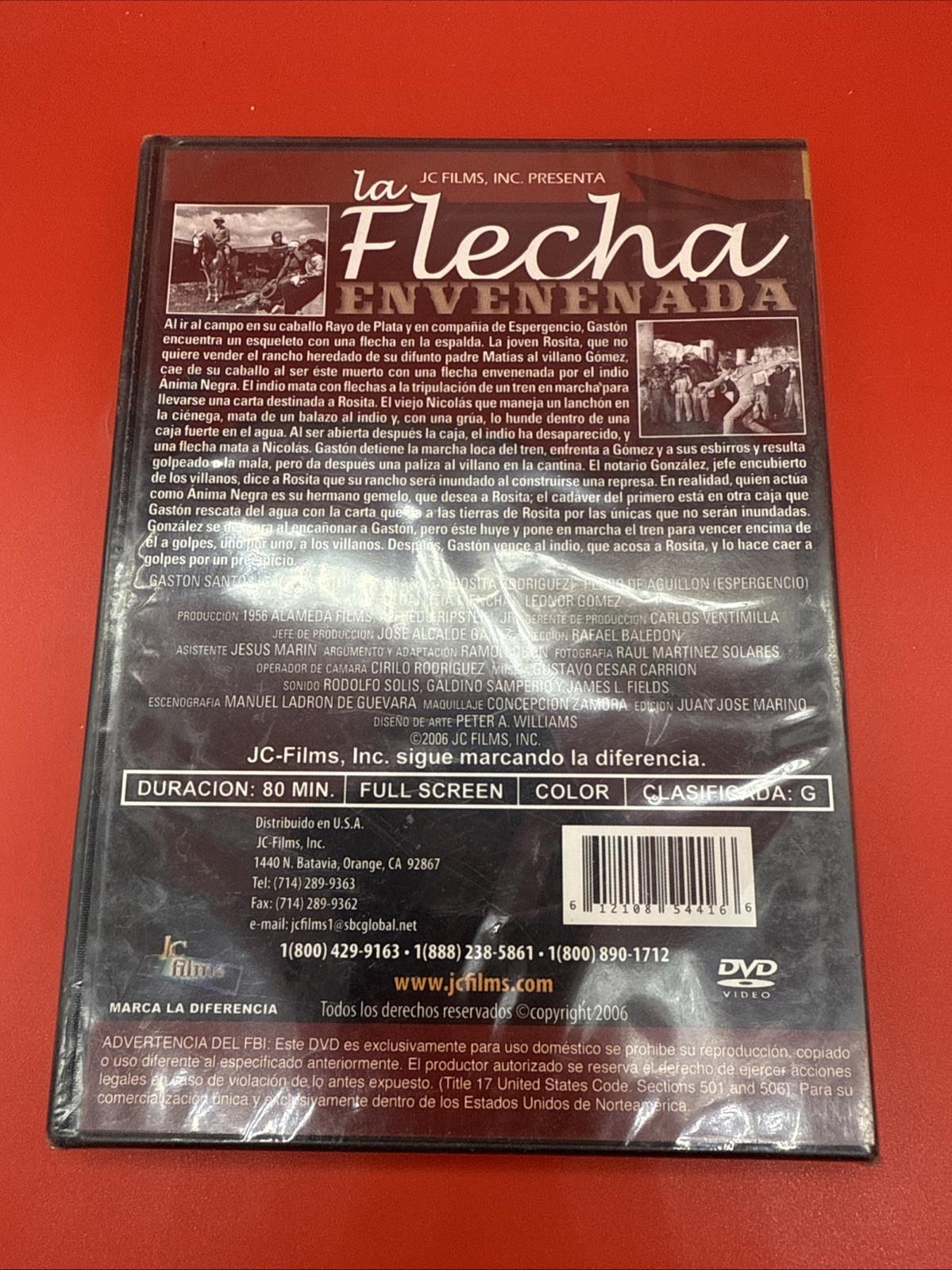 La Flecha Envenenada 2006 JC Films Brand New Sealed Movie Standard Edition DVD - Image 2