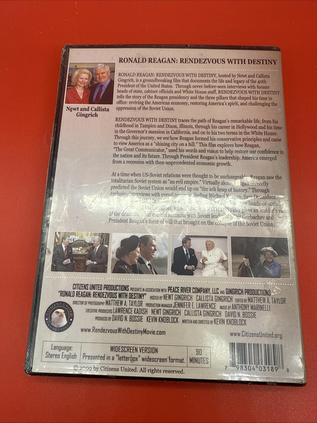Ronald Reagan - Rendezvous with Destiny (DVD, 2009, Widescreen) - New Movie NR - Image 3