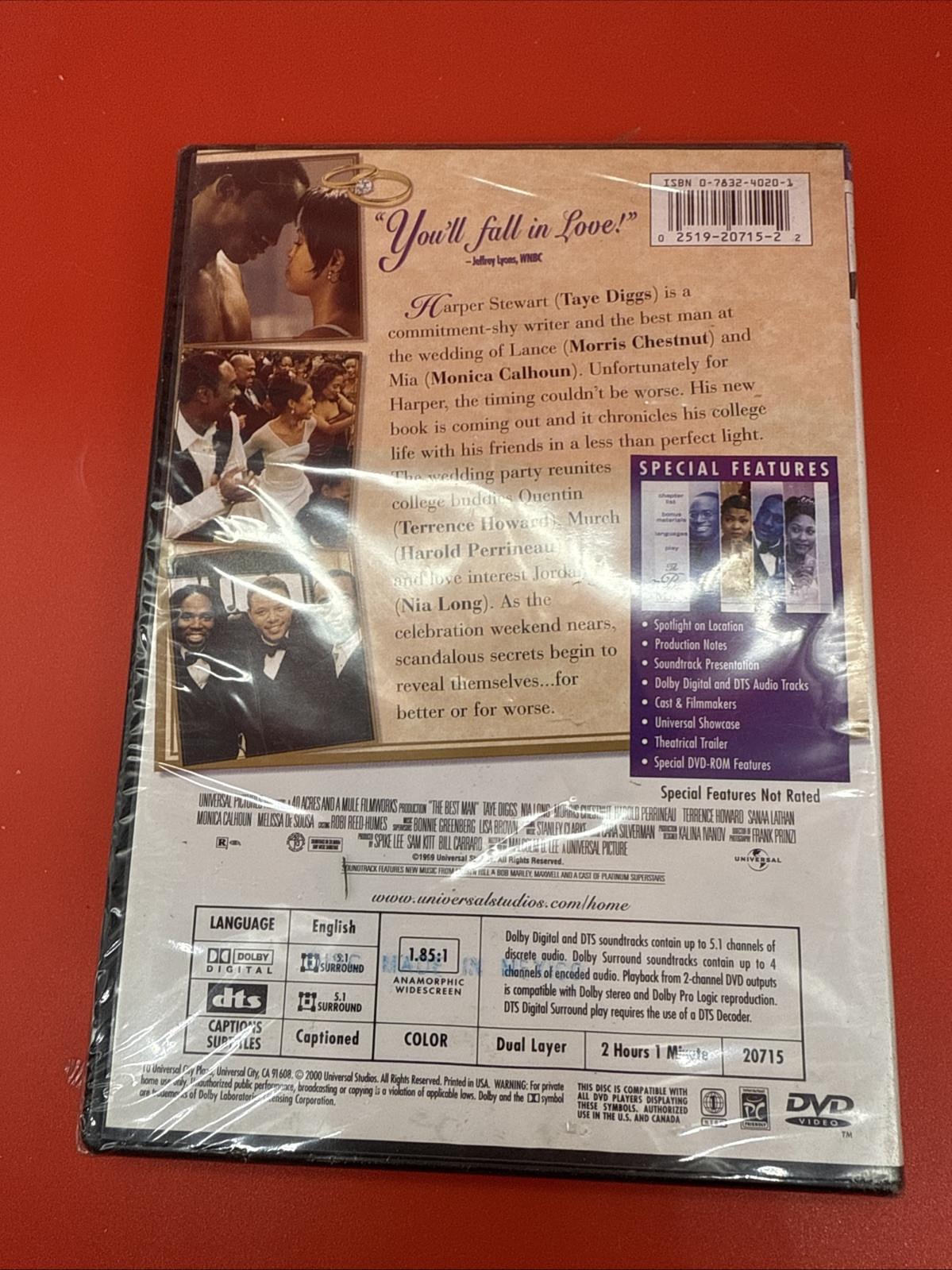 The Best Man (DVD, 1999) - Brand New Sealed - Image 2