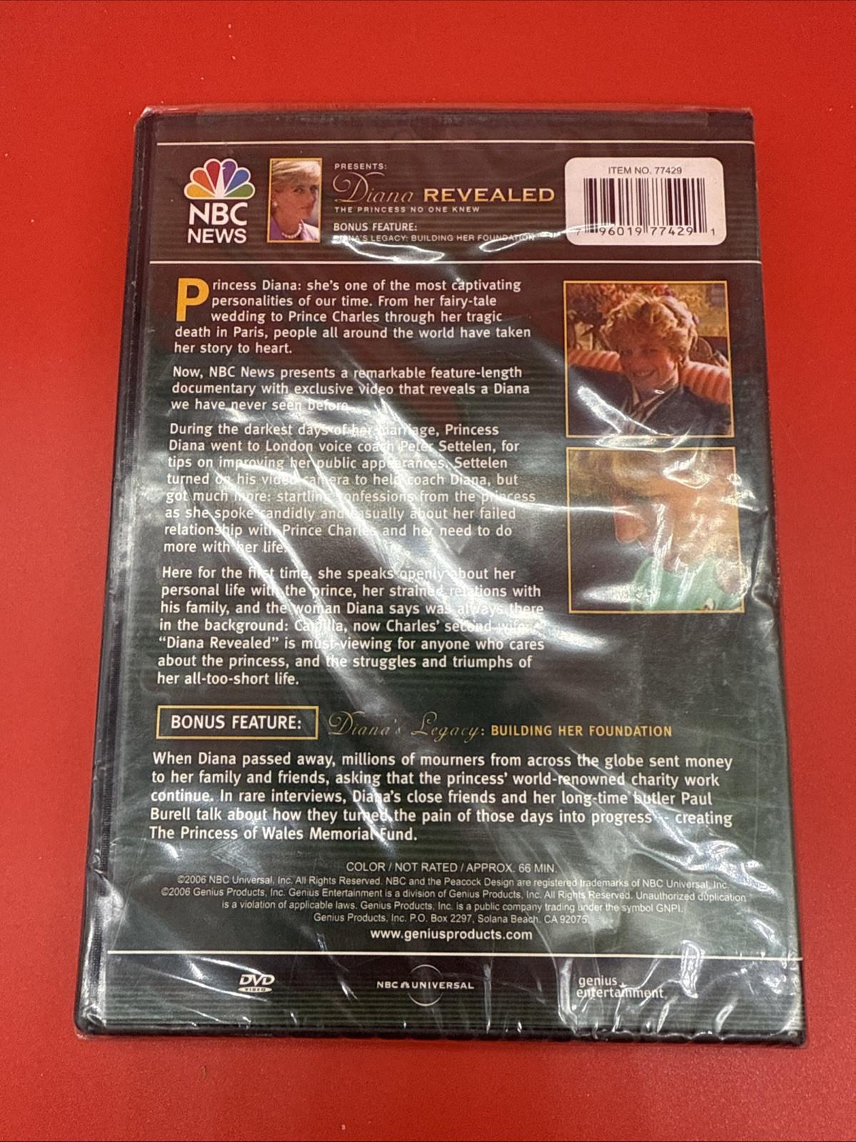 Diana Revealed: The Princess No One Knew (DVD, 2006) New Sealed - Image 3