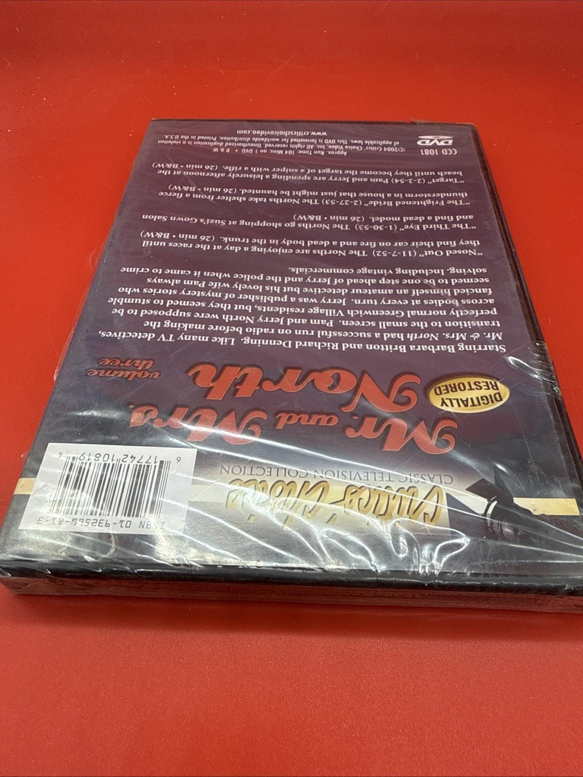 Mr. &amp; Mrs. North - Volume 3 (DVD, 2004) - Brand New Sealed TV Shows NR - Image 4