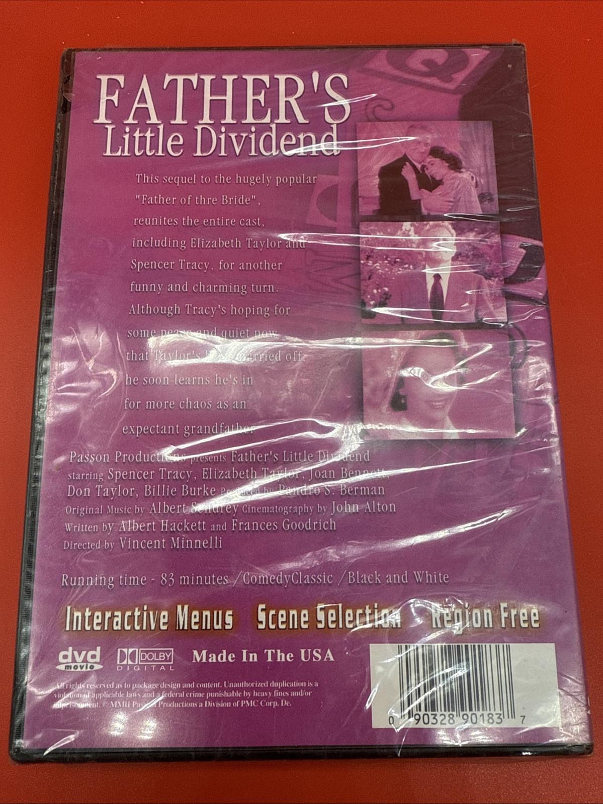 Father's Little Dividend NEW SEALED DVD Elizabeth Taylor Region Free Comedy - Image 3