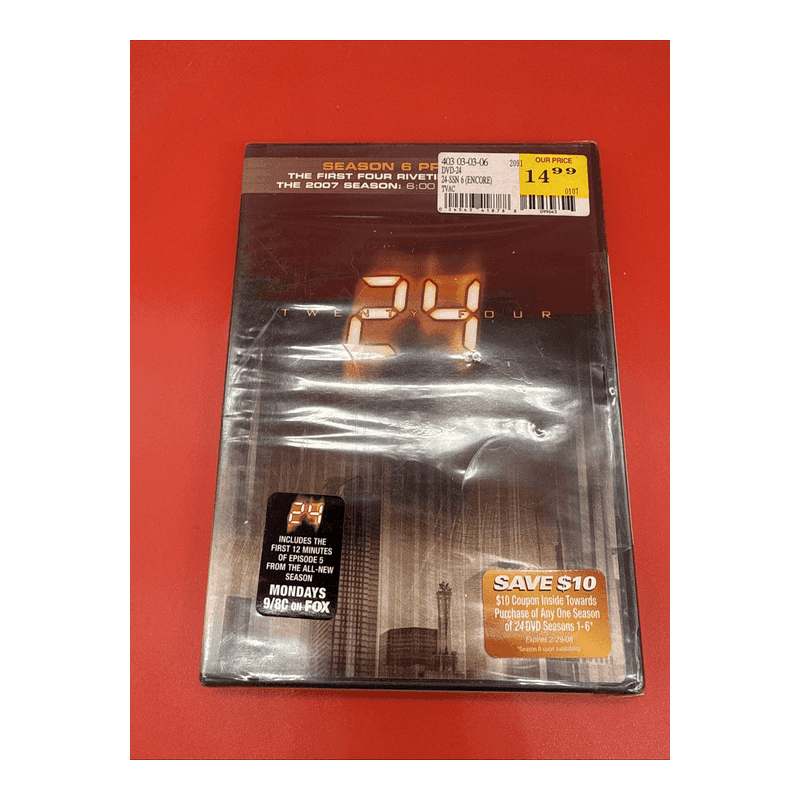 24 - Season 6 Premiere (DVD, 2007) - Brand New Sealed Action & Adventure NR