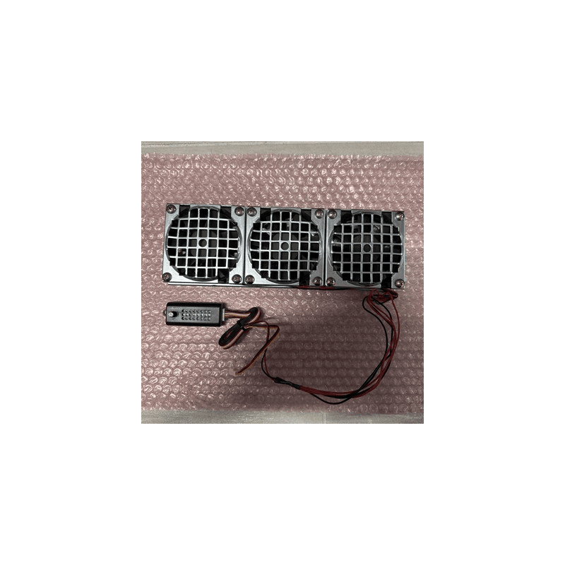 Sunon 3 Fan In Fusion Research Cage With Zalman Fan Mate 2 Fan & Shroud Assembly