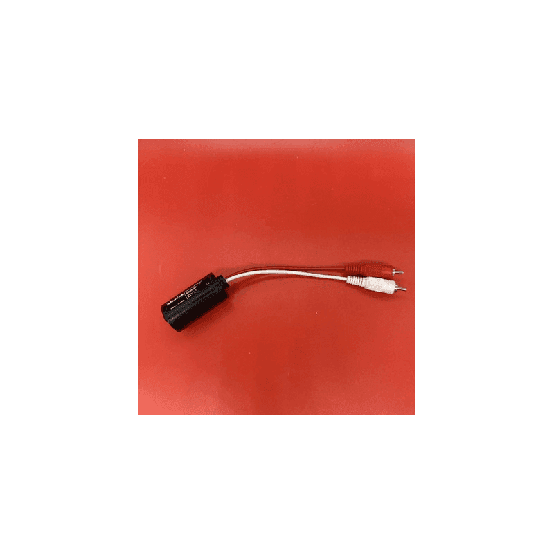 MuxLab 500027 Stereo To RJ45 Stereo Audio Balun Black RCA/Phono Male RJ-45 8 In