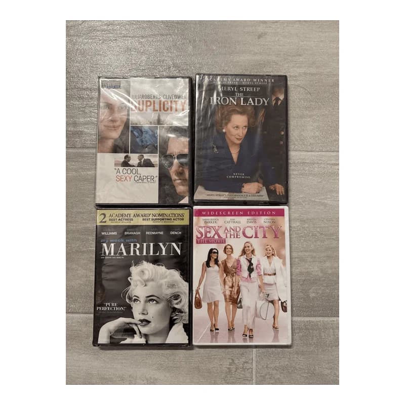 Lot Of 4 Duplicity Marilyn Sex In The City Iron Lady DVD - Brand New Sealed